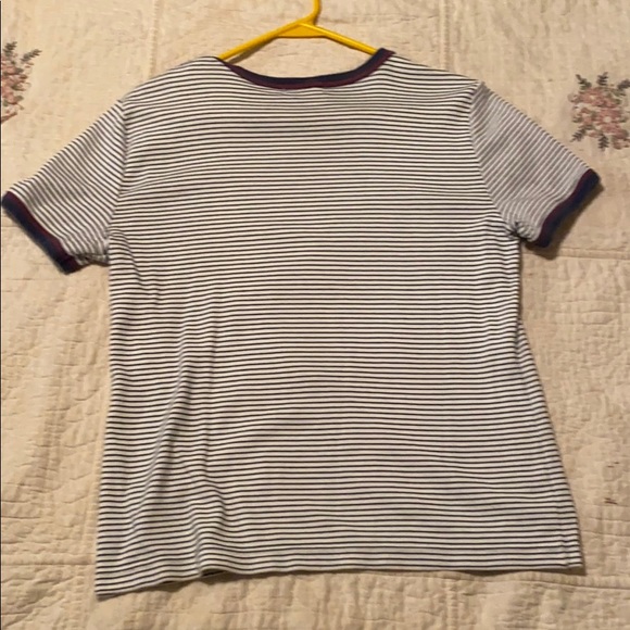 Navy and white striped Lauren Ralph Lauren top - Picture 4 of 4